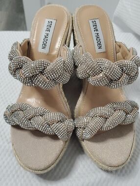 NEW Steve Madden Uzo Espadrille Wedge Sandals - 7.5